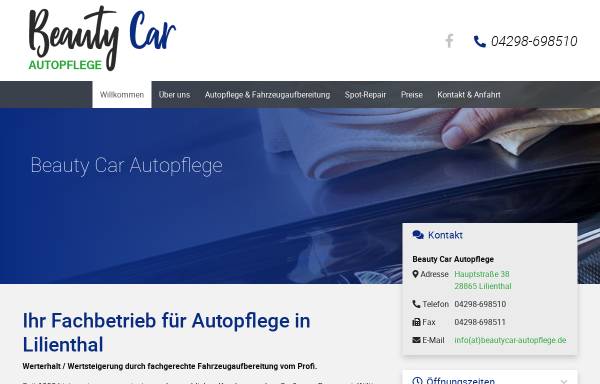 Vorschau von www.beautycar-autopflege.de, Beauty Car Autopflege, Torsten Helm