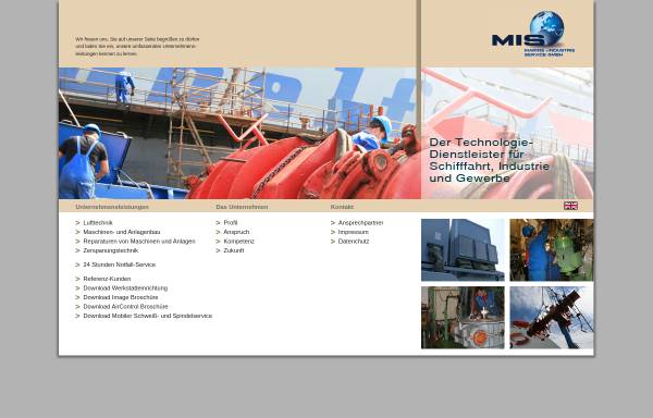 Vorschau von www.mis-gmbh.de, Marine und Industrie Service GmbH