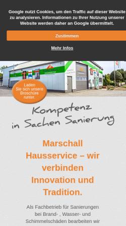 Vorschau der mobilen Webseite www.marschall-hausservice.de, Marschall Hausservice GmbH