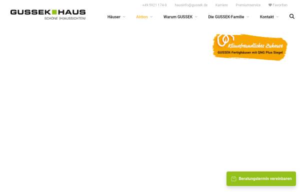 Vorschau von www.gussek-haus.de, GUSSEK HAUS - Franz Gussek GmbH & Co. KG