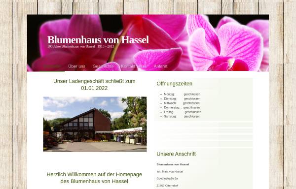 Vorschau von www.blumen-otterndorf.de, Blumenhaus von Hassel