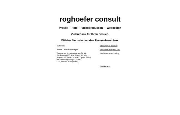 Vorschau von www.roghoefer.de, Roghöfer consult