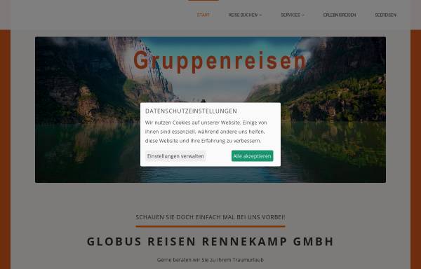 Vorschau von www.globusrennekamp.de, Globus Reisen Rennekamp GmbH