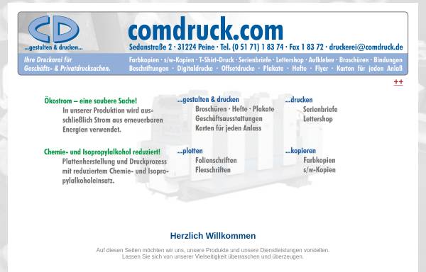 Vorschau von www.comdruck.de, COMDruck