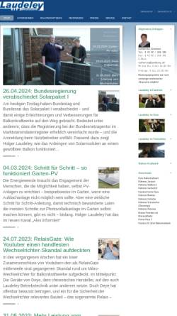 Vorschau der mobilen Webseite www.laudeley.de, Laudeley Betriebstechnik