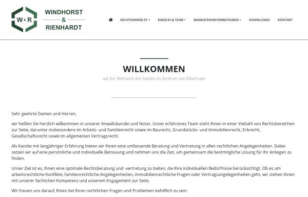 Vorschau von www.rechtsanwaelte-windhorst.de, Windhorst & Dr. Ziegenhagen