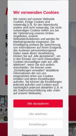 Vorschau der mobilen Webseite www.friedrich-hausgeraete.de, Friedrich Hausgeräte