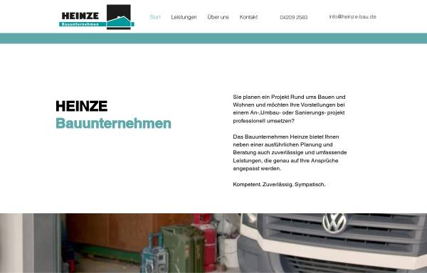 Vorschau von www.heinze-bau.de, Bauunternehmen Heinze GmbH