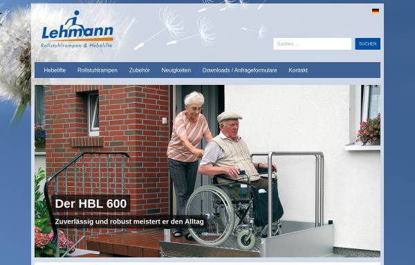 Vorschau von www.hebelifte.de, Lehmann Reha-Handel