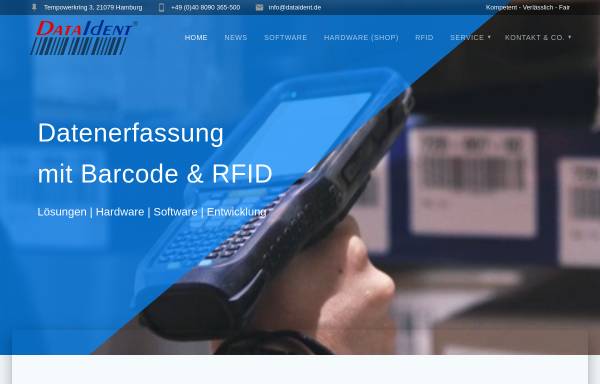 Vorschau von dataident.de, DataIdent GmbH