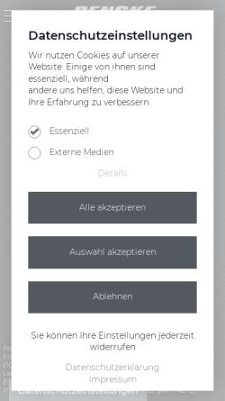 Vorschau der mobilen Webseite www.tamsen.de, Autohaus Tamsen GmbH