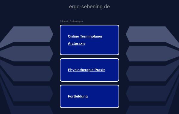 Vorschau von www.ergo-sebening.de, Tischlerei Joachim Sebening