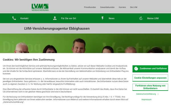 Vorschau von ebbighausen.lvm.de, LVM Servicebüro Ebbighausen