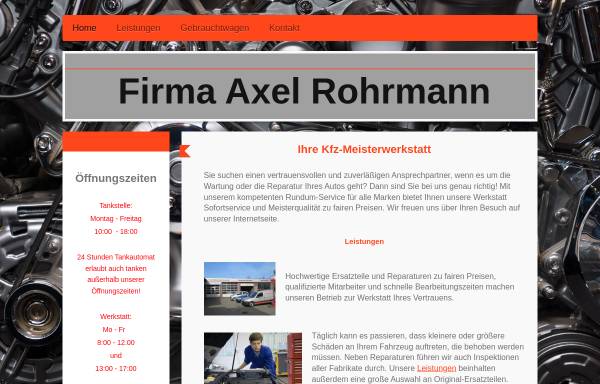 Vorschau von kfz-rohrmann.de, Axel Rohrmann