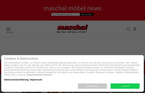 Vorschau von www.maschal.de, Maschal Einrichtungs- & Einkaufszentrum GmbH