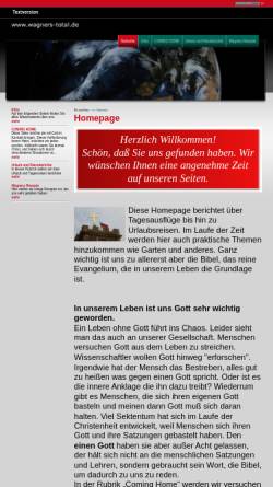 Vorschau der mobilen Webseite www.wagners-total.de, Wagner, Familie