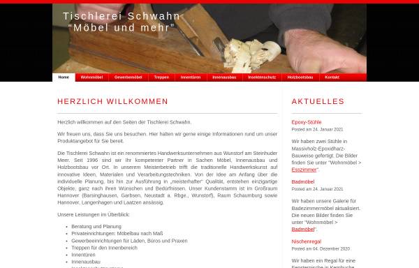 Vorschau von www.tischlerei-schwahn.de, Tischlerei Schwahn