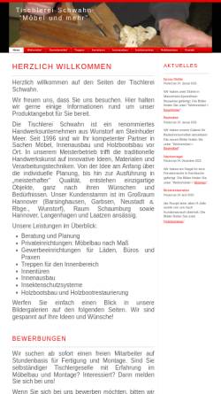 Vorschau der mobilen Webseite www.tischlerei-schwahn.de, Tischlerei Schwahn