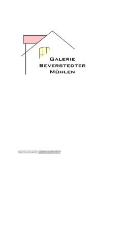 Vorschau der mobilen Webseite www.galerie-bem.de, Galerie Beverstedtermühlen
