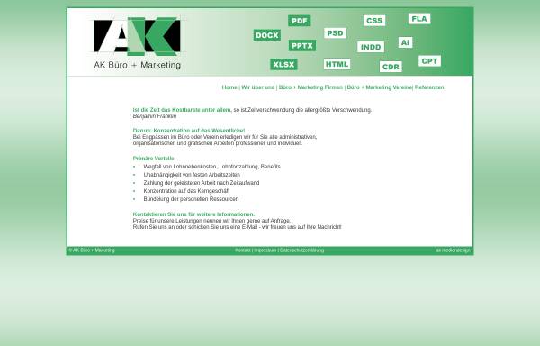Vorschau von www.ak-bueroundmarketing.de, AK Marketing Gerhard Landgraf