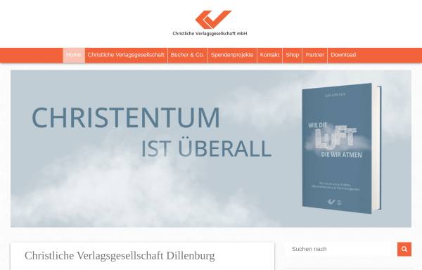 Vorschau von cv-dillenburg.de, Christliche Verlagsgesellschaft mbH Dillenburg