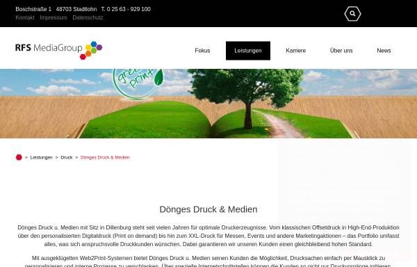 Vorschau von www.doenges-druck.de, Dönges Druck + Medien GmbH