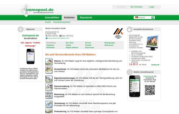 Vorschau von www.immopool.de, Herbert Immobilien GmbH
