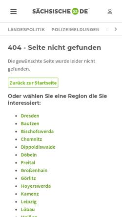 Vorschau der mobilen Webseite www.sz-online.de, Sächsische Zeitung: Ein goldenes Mundstück habe ich nie besessen