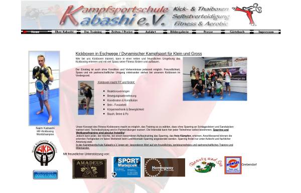 Vorschau von www.kabashi-sportschule.de, Kampfsportschule Kabashi