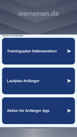 Vorschau der mobilen Webseite www.werraman.de, WerraMan Eschwege