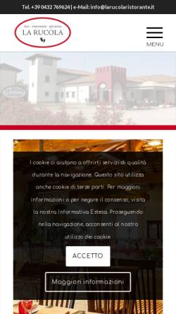 Vorschau der mobilen Webseite www.larucolaristorante.it, Ristorante La Rucola
