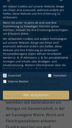 Vorschau der mobilen Webseite www.weinhaus-klepper.de, Weinhaus Klepper