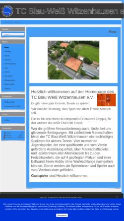 Vorschau der mobilen Webseite www.tennisclub-blau-weiss-witzenhausen.de, TC Blau-Weiß Witzenhausen e.V.