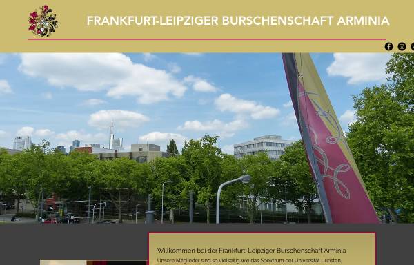 Vorschau von www.burschenschaft-arminia.de, Frankfurt-Leipziger Burschenschaft Arminia