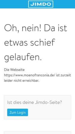 Vorschau der mobilen Webseite www.moeno-franconia.de, Moeno-Franconia