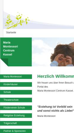 Vorschau der mobilen Webseite p197295.mittwaldserver.info, Montessori-Schule Kassel