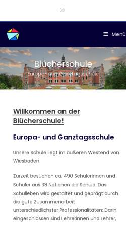 Vorschau der mobilen Webseite bluecherschule.de, Blücherschule