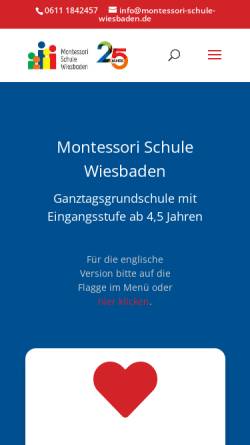 Vorschau der mobilen Webseite www.montessori-schule-wiesbaden.de, Montessori Schule Wiesbaden