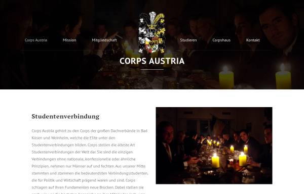 Vorschau von newweb.corpsaustria.de, Corps Austria