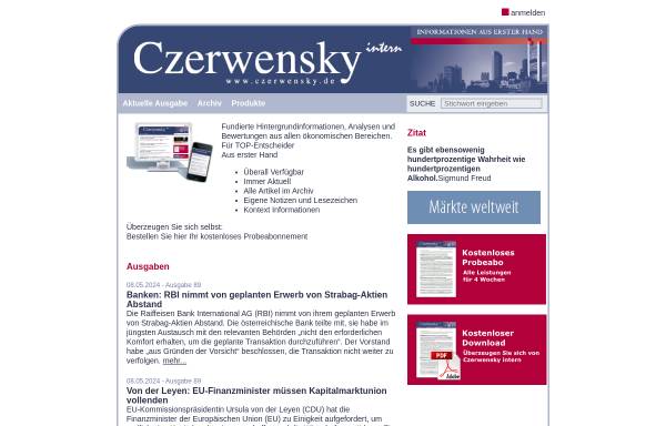 Vorschau von www.czerwensky.de, Czerwensky online