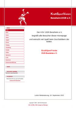 Vorschau der mobilen Webseite www.ksv-bensheim.de, KSV Bensheim