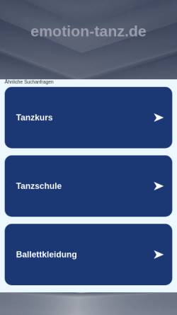 Vorschau der mobilen Webseite www.emotion-tanz.de, Emotion - Friederike Röhr