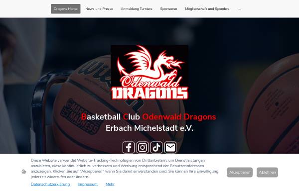 Vorschau von www.odenwalddragons.de, Basketball Club Odenwald Dragons e.V.