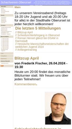 Vorschau der mobilen Webseite www.sv-oberursel.de, Schachverein Oberursel