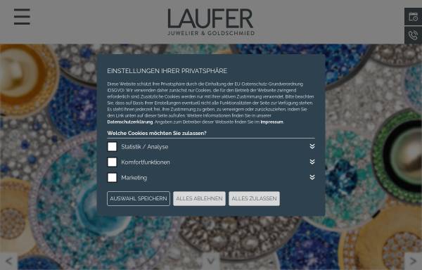 Vorschau von www.laufer-juwelier.de, Juwelier Laufer