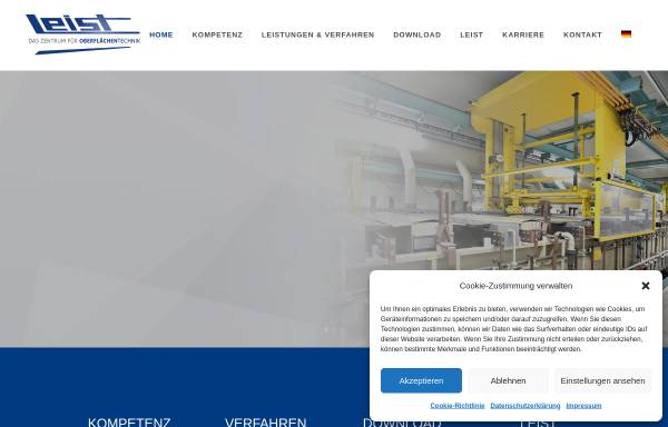 Vorschau von www.leist.de, Leist Oberflächentechnik