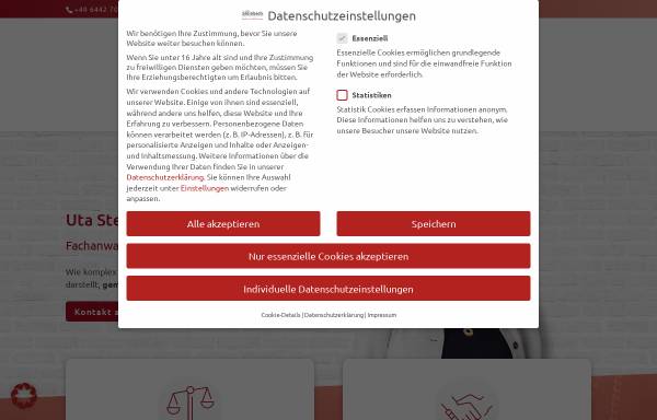 Vorschau von www.steinbach-braunfels.de, Anwaltsbüro Steinbach