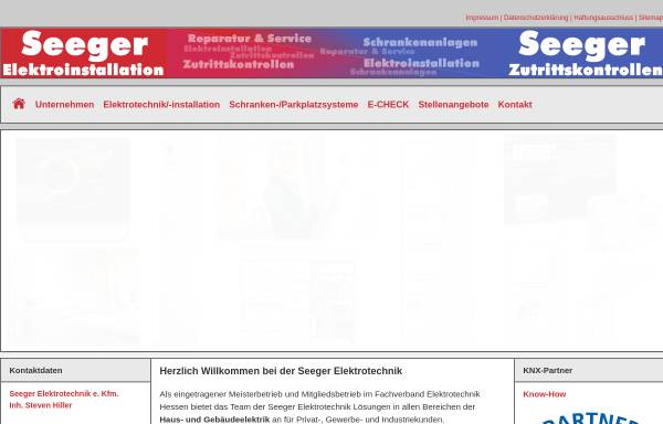 Vorschau von seeger-elektro.de, Elektro Seeger