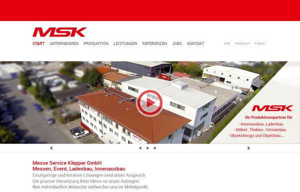 Vorschau von www.msk-klepper.de, Messe Service Klepper GmbH