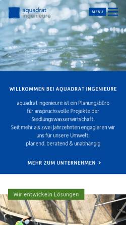 Vorschau der mobilen Webseite www.a2i.de, Aquadrat Ingenieure